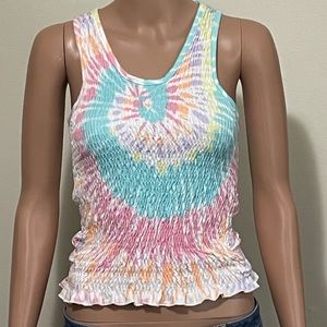 Spoof Apparel Womens Tie Dye Tank Small